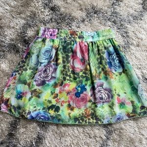 REAL APPEAL floral mini skirt